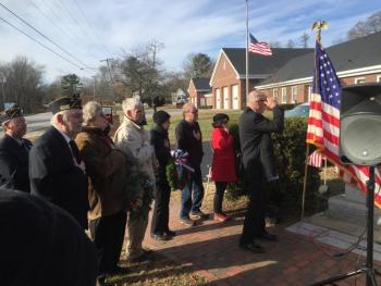 Pledge of Allegience. SUSAN JOHNS/Wiscasset Newspaper