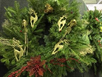 Carl P. Larrabee Insurance's wreath was part of Wiscasset Holiday Marketfest's "Wreaths around the holidays," with donated wreaths going to local families.