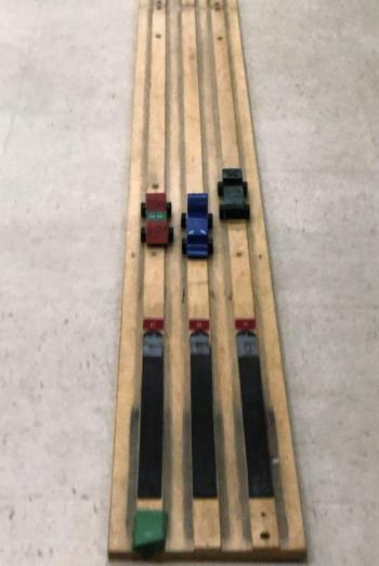 A close up of those Pinewood Derby beauties. Robin Ford photo