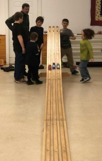 Pinewood Derby racing! Robin Ford photo