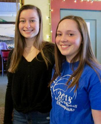 The Lady Minutemen co-captains Aleeya Jones, left, and Kelsey Jones. PHIL DI VECE/Wiscasset Newspaper