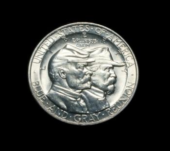 1936 Gettysburg Commemorative coin reverse. Courtesy of Thomaston Place Auction Galleries