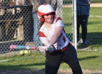 Kelsey Jones scored three runs for WMHS in the game against Mt. Abram. PHIL DI VECE/Wiscasset Newspaper