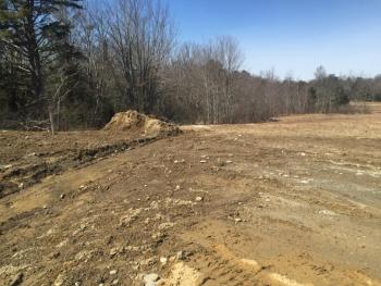 Ralph Hilton said a back driveway will go here. SUSAN JOHNS/Wiscasset Newspaper