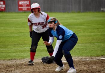 Makayla Bailey led off the fifth inning with a single but was left stranded on third base. PHIL DI VECE/Wiscasset Newspaper
