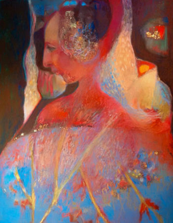 Bernadette deCesare’s “Beauty,” pastel. See this work and others by this intuitive painter at Green Lion Gallery, Bath. Courtesy of the venue Bernadette deCesare