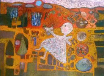 “Fairy Land,” pastel, by Bernadette deCesare. Courtesy of Green Lion Gallery, Bath. Bernadette deCesare