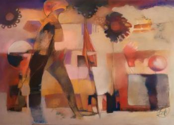 “MoonDance” - pastel - Bernadette deCesare. Courtesy of Green Lion Gallery, Bath. Bernadette deCesare