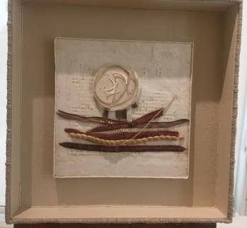 Nancy Wilkoff - “(W)rapproachment #592” - assemblage - circa 2005. Nancy Wilkoff