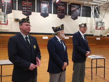 American Legion Post 54 Service Officer Neil Page, Historian Wally Pitcher and Commander William Cossette Jr. SUSAN JOHNS/Wiscasset Newspaper