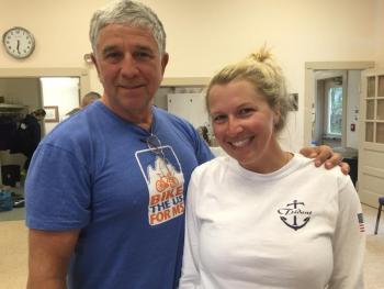 Deland, Florida's Joe Turnbull and daughter-in-law Stormi Turnbull. SUSAN JOHNS/Wiscasset Newspaper