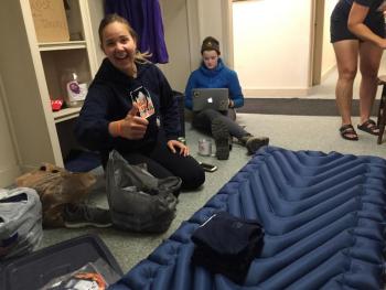 Winchester, Virginia's Emily Gregory, a route leader trainee. SUSAN JOHNS/Wiscasset Newspaper