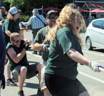 Clear Stream Construction … almost has the championship in the bag … LISA KRISTOFF/Boothbay Register