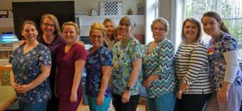LincolnHealth is accepting applications for the fall CNA class through Monday, Aug. 12. Pictured are Certified Nursing Assistants at St. Andrews Village, from left, front row: Nichole Peaslee, Paige Mclellan, Jillian Hume, Nancy Jacques, Wendy Wood, Tori Brewer, Lindsey Smalley; back row: Jenny Hayes, Michelle Oakes and Teena Spencer. Courtesy photo