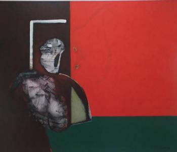 A 2015 acrylic on canvas, 50” x 60”: “Hell, No!” – David Estey David Estey