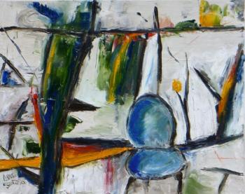 Lynne Seitzer’s new “White Series” paintings includes “Sitting Room Only,” a 16” X 20” oil. See it and others at Joy to the Wind Gallery in Boothbay Harbor. Courtesy of the artist Lynne Seitzer