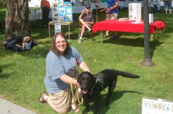 Erin Bailey and Casco. ART MAYERS/Wiscasset Newspaper