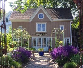 Carriage House Gardens, Wiscasset Village, is hosting a garden party Aug. 17 featuring Alna artist Kate Nordstrom and David Lawlor on jazz guitar. Photo by Lucia Droby.