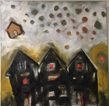 “Dream House” - 24” X 24” - oil on canvas - Kate Nordstrom 2019 Kate Nordstrom