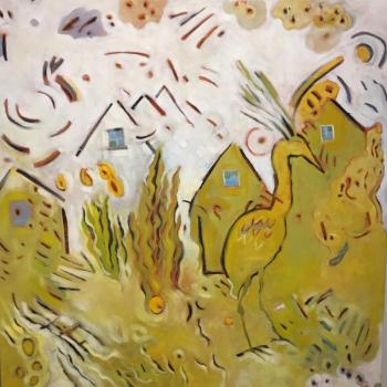 “Heron in the Sun” - 36” X 36” - oil on canvas. Kate Nordstrom Kate Nordstrom