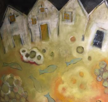 “Vernal Pools - 24” X 24” - oil on canvas - Kate Nordstrom 2019 Kate Nordstrom