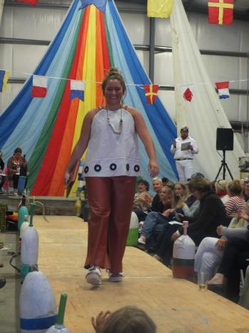 Judges Award: First Place - Faulkingham design modeled by Madison Faulkingham. LISA KRISTOFF/Boothbay Register