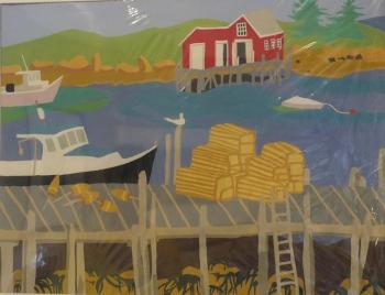 “Lobsterman’s Shack” - gouache - Karen “Kallena” Chutsky Karen “Kallena” Chutsky