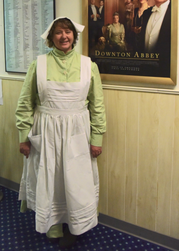 Anne Barker won Most Authentic for her portrayal of Grantham Manor’s head cook, Mrs. Patmoor. Bob Crink photo
