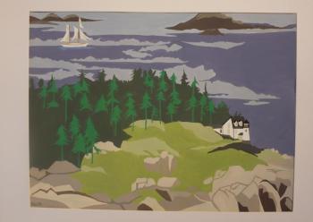 “Rocky Coast of Maine” - gouache - Karen “Kallena” Chutsky Karen “Kallena” Chutsky