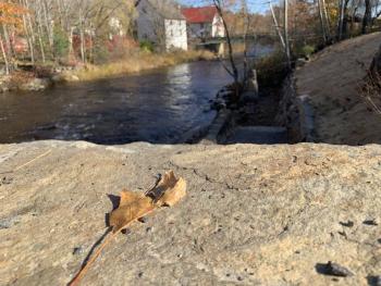 The top of the new steps to the Sheepscot River. SUSAN JOHNS/Wiscasset Newspaper
