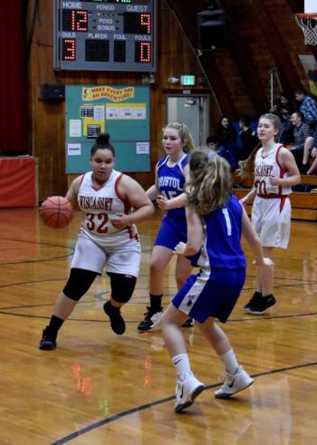 Quina Hyman scored 15 points for Wiscasset. PHIL DI VECE/Wiscasset Newspaper