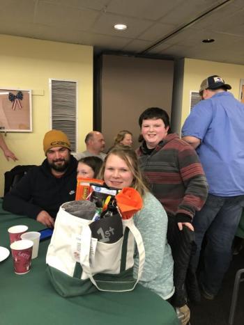 The Osmond family wins Winterfest’s Trivia Night Jan. 31. Courtesy of Chelsea Taylor