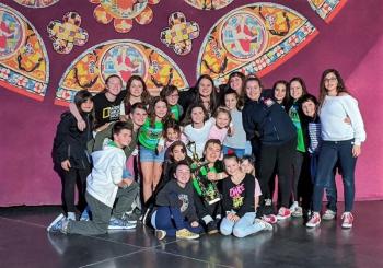 The 2020 Y-Arts team, winner of a national Freddie G Excellence in Ensemble Work award at the iTheatrics Junior Theater Festival in Atlanta. Courtesy of Emily Mirabile