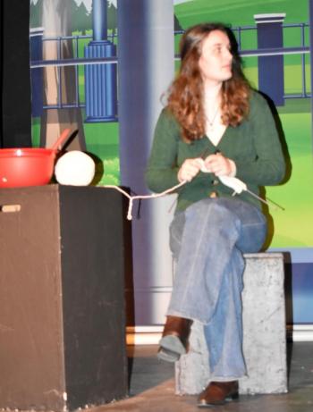Grace Campbell as Lillian: widow, mother, grandmother ... living in a memory. LISA KRISTOFF/Boothbay Register