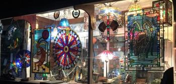 The Macdonald Stained Glass showroom at Wall Point in Boothbay Harbor. Courtesy of Richard Macdonald Richard Macdonald, Macdonald Stained Glass Ltd