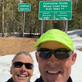 Tracy and Tim at the Continental Divide. Courtesy of Tim Johnson