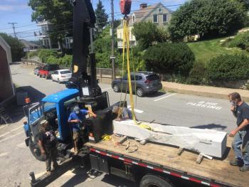 Preparing for the “Expanse” lift-off. LISA KRISTOFF/Boothbay Register