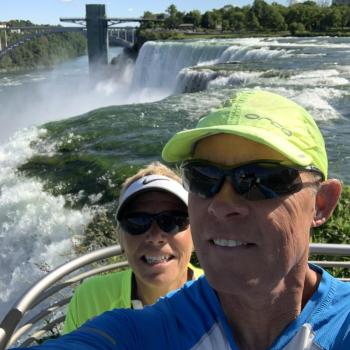 Tim and Tracy’s stop at Niagara River. Courtesy of Tracy Johnson