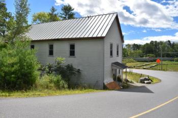 The former Grange hall as seen from Mountain Road. PHIL DI VECE/Wiscasset Newspaper