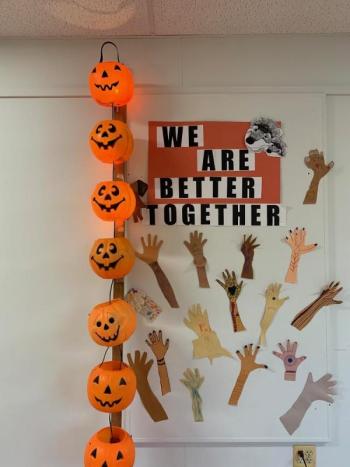 Student council created this for the lobby.