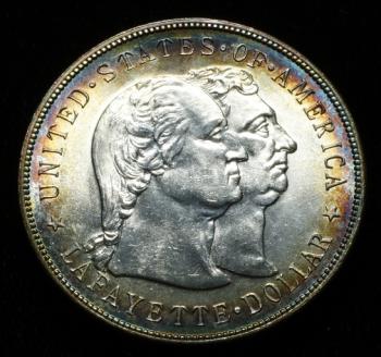 Lafayette dollar commemorative graded gem. Courtesy of Thomaston Place Auction Galleries