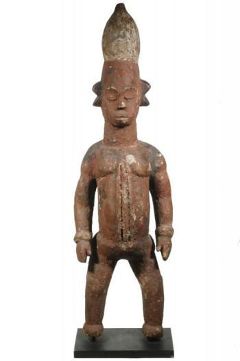 African standing male, ancestral figure, from the Ibo-Igbo Peoples of Nigeria. Courtesy of Thomaston Place