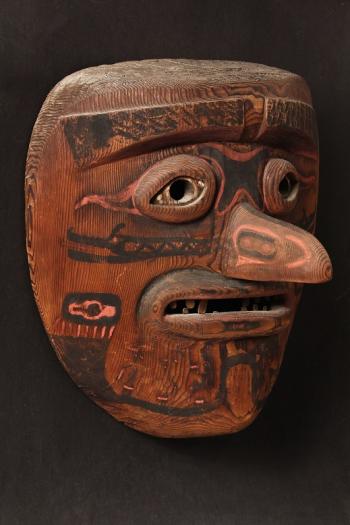 Rare circa 1900 Northwest Native American mask. Courtesy of Thomaston Place