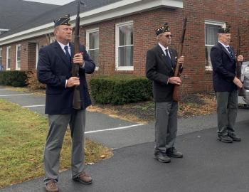 From left, American Legion Post 54’s Cliff Hendricks, John Kennedy and Mike Barnes. SUSAN JOHNS/Wiscasset Newspaper