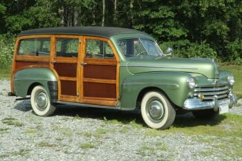 This 1947 Model 79A Ford Woody station wagon is one of the items in the Thomaston Place Auction Galleries auction in mid-November. Courtesy of Thomaston Place