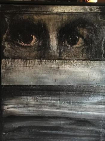 “Asylum Seeker” by Leonard Meiselman, Wiscasset. Courtesy of the artist Leonard Meiselman