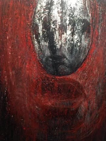 “I Am An American,” one of Leonard Meiselman’s works in the exhibition of the same name at Cove Street Arts in Portland. Courtesy of the artist Leonard Meiselman