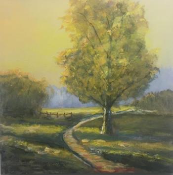 Herb Smith’s “Let There Be Light” in acrylics Herb Smith