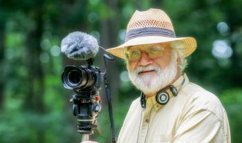 The man, a camera, here comes the magic ... Courtesy of Bob Krist