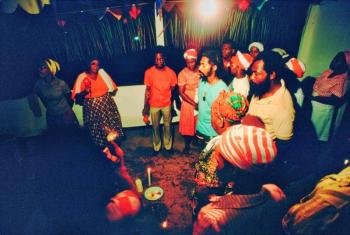 Shango gathering in Trinidad. Bob Krist photo